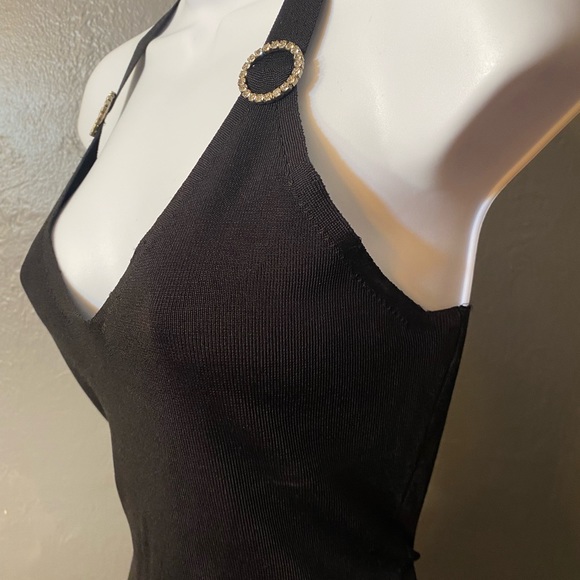 INC INTERNATIONAL CONCEPTS Black Sweater Cami/Tank With rhinestone Detail - Picture 4 of 16